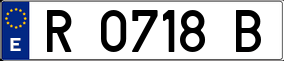 Trailer License Plate